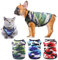 TVMALL 3 Stück Hunde-T-Shirts 100% Baumwolle Katze Hund Kleidung Camo Sporthemden Sommer Mesh atmungsaktiv Hund Weste Modemantel Haustier Beach Wear für Welpen, kleine Hunde und Katzen