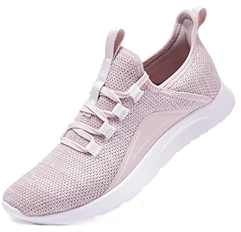 ALEADER Sneaker Damen Laufschuhe - Atmungsaktive Sportschuhe für Jogging, Workout, Freizeit drinnen Turnschuhe, barfussähnliche Schuhe für Damen Rosa 40 EU