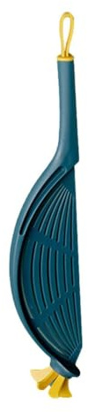 EdirFtra Kitchen Rice Strainer, Half Moon Pan Strainer, Water Filters with Handle, Crescent Pasta Drainer for Rice, Soy Beans, Various Beans,B