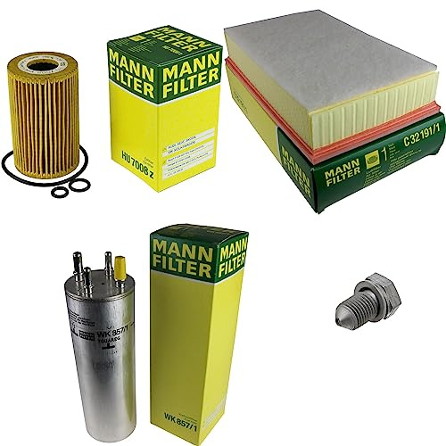 EISENFELS Filter Set Inspektionspaket erstellt mit MANN-FILTER Ölfilter HU 7008 z, Luftfilter C 32 191/1, Kraftstofffilter WK 857/1, Verschlussschraube