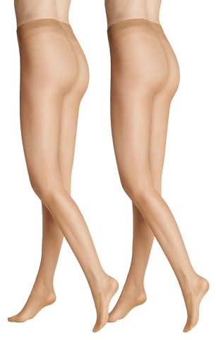 Hudson Damen Strumpfhosen Simply 20 2-Pack transparent matt Cashmere 0054 48-50