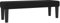 vidaXL Sitzbank Polsterbank Flurbank Bank Bettbank Betthocker Garderobenbank Schlafzimmer Wohnzimmer Eingangsbereich Flur Schwarz 100x30x30cm Stoff