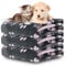 Hundedecke Sofa, waschbar Decke Für Sofa, Hundedecke Flauschig, Fleecedecke Hunde, 3 Pack Weiche Warme Haustier Decken, Mit niedlichem Hund Gesicht Pfot RuckenDecke,110 * 80CM