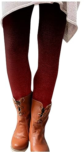 KONG JIMFAN Plüschleggins Thermo Jogginghose Damen Thermo Overall Damen Strumpfhosen Snowboard Hose Damen Unterhosen Dünn Damen Eishockey Hose Beige Leggings Damen(#3 Wine,XXL)