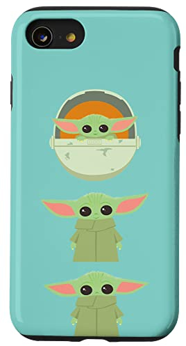 Hülle für iPhone SE (2020) / 7 / 8 Star Wars The Mandalorian Grogu Trio Cartoon Poses