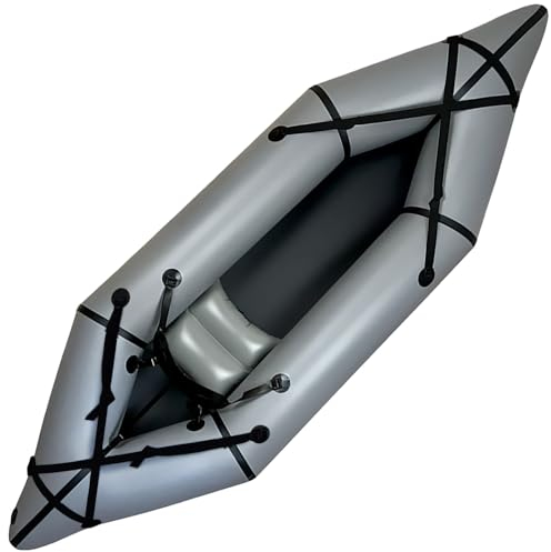 Packraft, Bike Raft, Kayak 1 Personen Aufblasbar, Faltbares Kanu