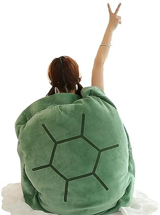 Argumub Multifunctional Giant Wearable Turtle Pillow, Multifunctional Wearable Turtle Shell Pillow, Weighted Turtle Shell Body Pillow (80cm)
