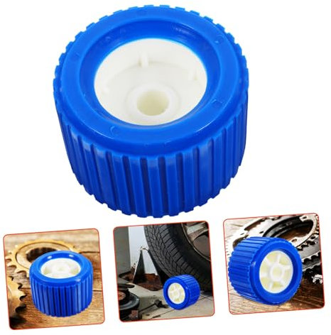 JECOMPRIS Yacht Trailer Roller Gerippte Wackelrolle Pu Für Bootsanhänger Einfache Installation Langlebig Und Schützend Geeignet Für Verschiedene Yacht-trailer-