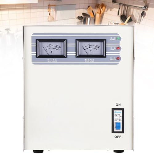 ROGHA Stabilizzatore di Tensione Automatico, Tensione Ca in Uscita 220V Regolatore con 6 Protezioni Principali, Regolatore/Stabilizzatore di Tensione Monofase,5KVA