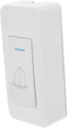 QUMIIRITY Access Control Switch Loud Doorbell Buttons White Surface Mount Design Space-Saving Pc Material Door Bell Extender for Existing Doorbell Suitable for Office and Bedside Cabinets