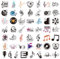 50Pcs Music Stickers for Water Bottle, Laptop, Skateboard, Guitar - Vinyl Musical Note, Cute Aesthetic Fun Stickers for Scrapbooking, Helmet