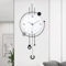 EMITDOOG Large Modern Wall Clock for Living Room Decorative Wall Clock Pendulum Wall Art Battery Operated Non Ticking for Bedroom Kitchen Office Home Unique Clocks Wall Decor 13 * 30 Inch