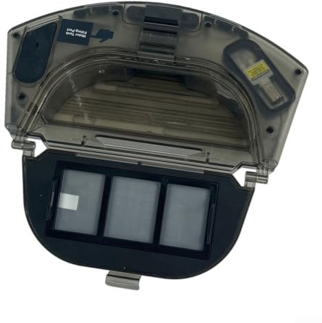 Boîte de ramassage de poussière, 2 en 1, bac à poussière, outils de nettoyage de sol, accessoires d'aspirateur pour HONITURE pour aspirateurs robots Q6 Pro (noir)