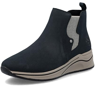 Rieker N9561-14 Schlupfstiefel Synthetik Damen in blau