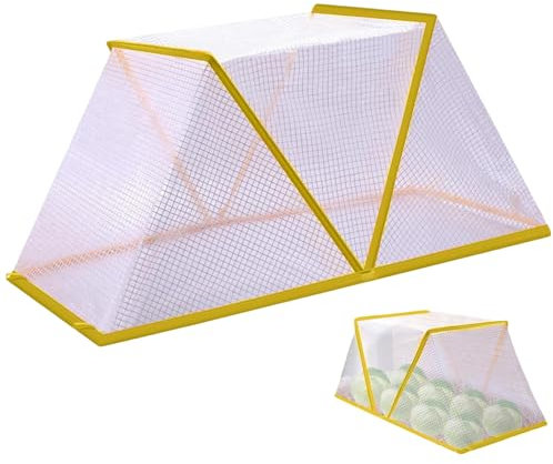 Couvertures de plante, couvercle de lit de jardin surélevé pliable, couvercle de l'accélérateur de rangs de jardin 31.5x13.4x13.7 Plant Cage de serre en cage nette pour protéger les fruits de légumes