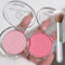 Blushers for cheeks make up, Rose-Shaped Pink Powder Blush Set, 2 Shades with Makeup Brush, Matte Natural Long-Lasting, Smudge-proof & Sweat-Resistant Blush Palette for Women