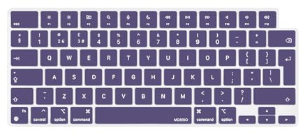 MOSISO Tastaturabdeckung Kompatibel mit MacBook, Ultradünn Weich, EU Layout