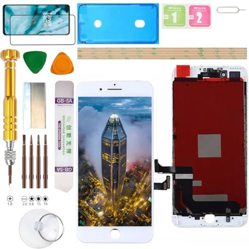 Gadget Troops (Incell) Écran LCD Assemblée pour iPhone 7+ Plus A1784, A1661, A1785, A1786 Kit de remplacement d'écran (Blanc)