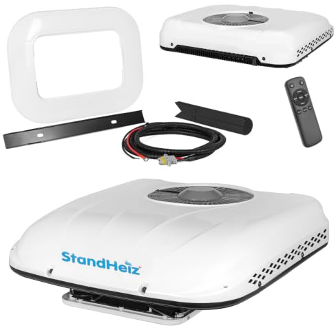 Condizionatore Camper 24V 1800W, Climatizzatore da Tetto Elettrico 750W, Aria Condizionata Camion Roulotte Trattore Escavatore, Raffreddamento Cabina con Telecomando, 60dB, 29kg Universale