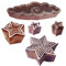 Original Entwürfe Star und Wolke Blöcke Drucken Holz Stempel (Set von 5)