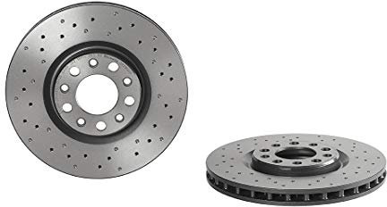 Brembo Xtra 09.9363.2X - Disco Freno Forato Anteriore, Set di 2