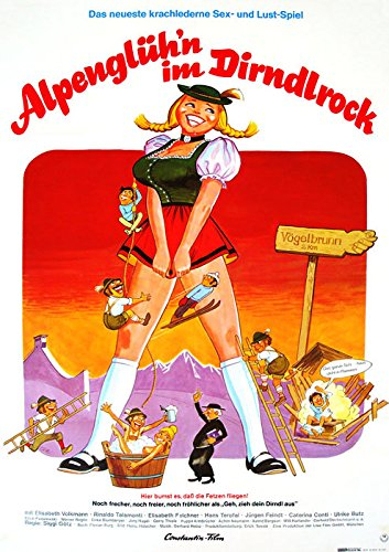 Alpenglühn im Dirndlrock (1974) | original Filmplakat, Poster [Din A1, 59 x 84 cm]