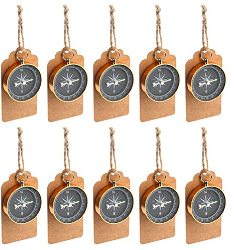TOYMYTOY Compass Decorazione a sospensione 10Pcs - Bomboniere personalizzate per feste di compleanno