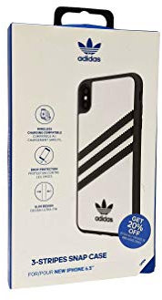 Adidas Samba Case Compatible w iPhone Xs Max White/Black