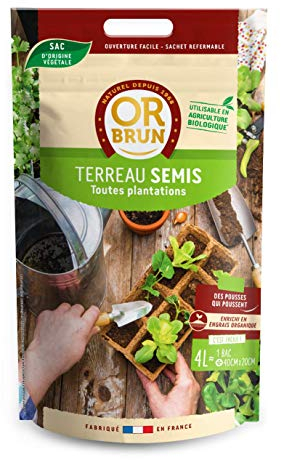OR BRUN OBRTSEM4 |Terreau Semis| 4L |Améliore le Drainage