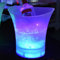 NOPNOG 5L Ice Bucket, with LED Light, Champagne Beer Bucket, Waterproof Plastic (Blue)
