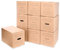 ONLY BOXES Lot de 10 boîtes en carton pour déménagement et transport avec poignées pour une manipulation facile Dimensions 50 x 30 x 30 cm Canal double