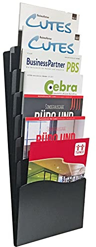 Twinco A4 Metall Wand Literatur Display mit 7 Fächern