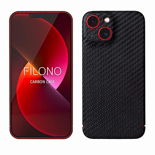 FILONO iPhone 13 Carbon Hülle Ultra dünn | Made in Germany | mit Kamera-Schutz