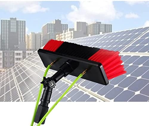 3-12m Teleskopstange Wasserführend für Solaranlagen und Fenster,Telescopic Pole,Teleskopstiel Wassergefüllte / 7m rod / 30cm brush head