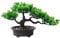 AIVORIUY Bonsai Baum Künstlich Gefälschte Pflanzen Dekoration Zimmerpflanzen in Töpfen Japanische Kiefer Kunststoff Pflanzen 19 cm Hoch für Hauptdekoration als Desktop Display Zen Dekoration