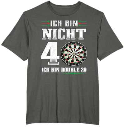 Darts 40. Geburtstag Dart 40 Jahre Dartspieler T-Shirt