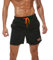 Ougelebo Badehose Herren Badeshorts Herren Kurz Männer Schnelltrocknend Kurze Schwimmhose Strandhose Swim Bade Shorts Man Schwarz L