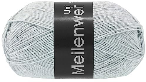 LANA GROSSA Meilenweit 100 | Sockenklassiker, uni und bedruckt, waschmaschienenfest | Handstrickgarn aus 80% Schurwolle & 20% Polyamid | 100g Wolle zum Stricken & Häkeln | 420m Garn FB1383