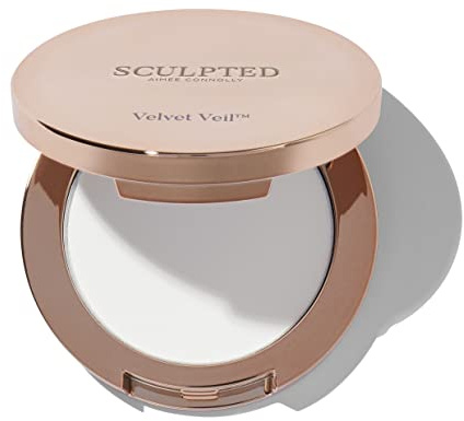 Velvet Veil Pressed Setting Powder from Sculpted by Aimee - 10g Travel Friendly, Compact, Translucent Face Powder to Regulate Shine and Prolong Makeup - with Hyaluronic Acid & Niacinamide