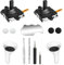 Joystick Ersatz Kit für Oculus Quest 2 Controller, OLCLSS Zubehör für Oculus Quest 2 Controller und Meta Quest 2 Controller, enthalten 2 Joysticks, T5 Schraubendreher, Pinzette, Hebelwerkzeug, 4