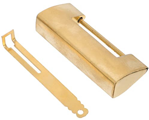VILLFUL 1 Juego Candado De Bloqueo De Perno Horizontal Antiguo Clips De Zócalo Viejo Candado Retro Candados Mini Joyero Pestillos Maleta Cerradura De Regalo Anticuado Cobre