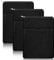 Buchschutzhüllen mit Reißverschluss für Buchliebhaber, Schutztasche, Buchgeschenke, Leinwand, Taschenbuch, waschbar, Größe M, 27,9 x 22,6 cm, Schwarz, 3 Stück
