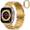 HITZEE Compatible con Correa Apple Watch Ultra 49mm, Acero Inoxidable Correas Repuesto Metal Band Compatible para Apple Watch Ultra 2 Ultra 49mm, Oro