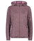 CMP - Damen-Knit-Tech-Jacke mit fester Kapuze, Pflaumenrouge, D40