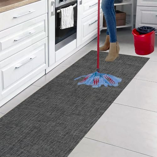 parpyon® Tappeto cucina Antiscivolo Lavabile passatoia LUCY ANTISCIVOLO aderisce perfettamente a terra non piega si PULISCE con un Mocio o panno - tappeti runner moderno (50X120, 65)
