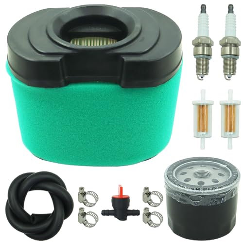 792105 Filtro aria con kit filtro olio 492932 compatibile con motore tosaerba Briggs & Stratton 407777 40G777 40H777 V-Twin 16 HP-27 HP