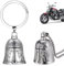 Zocipro 2 Stück Biker Bell, Motorrad Glocke Glücksbringer, Edelstahl Motorrad Glöckchen,Guardian Bell Motorrad für Motorrad Zubehör oder Schlüsselanhänger