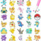 28 Stück Cute Cartoon 5D Diamond Painting Aufkleber, Anime Diamand Painting Set, Kawaii Animal Diamond Painting Kits für Kinder, Niedlich DIY Diamand Painting Stickers Kit für Erwachsene Anfänger