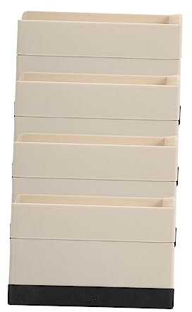 WHAMVOX Furniture Leg Risers 11.5x6cm Nonslip Furniture Risers for Bed and Table Legs, 4pcs Beige Height Extenders for Chairs, Sofas, Desks, and Washing Machines