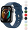Amzpas Sport Bracelet Compatible avec Huawei Watch Fit 3 Femmes Hommes, Colorée Silicone Souple Bracelet pour Huawei Watch Fit 3, Bleu nuit